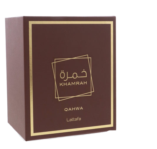Khamrah Qahwa for Unisex Eau De Parfum Spray, 3.4 Ounce