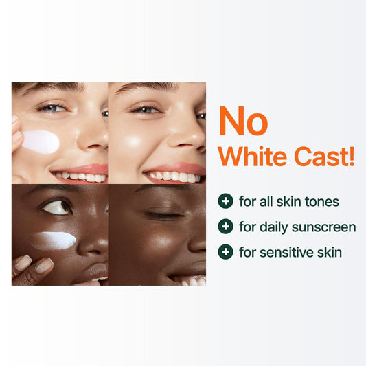 Korean Sunscreen SPF 50 | Lightest Texture, No White Cast, Broad Spectrum UVA/UVB | Oil-Free, Vegan, for All Skin Types | Daily Lightweight Sun Protection | Korean Skincare, 50Ml 1.69 Fl.Oz