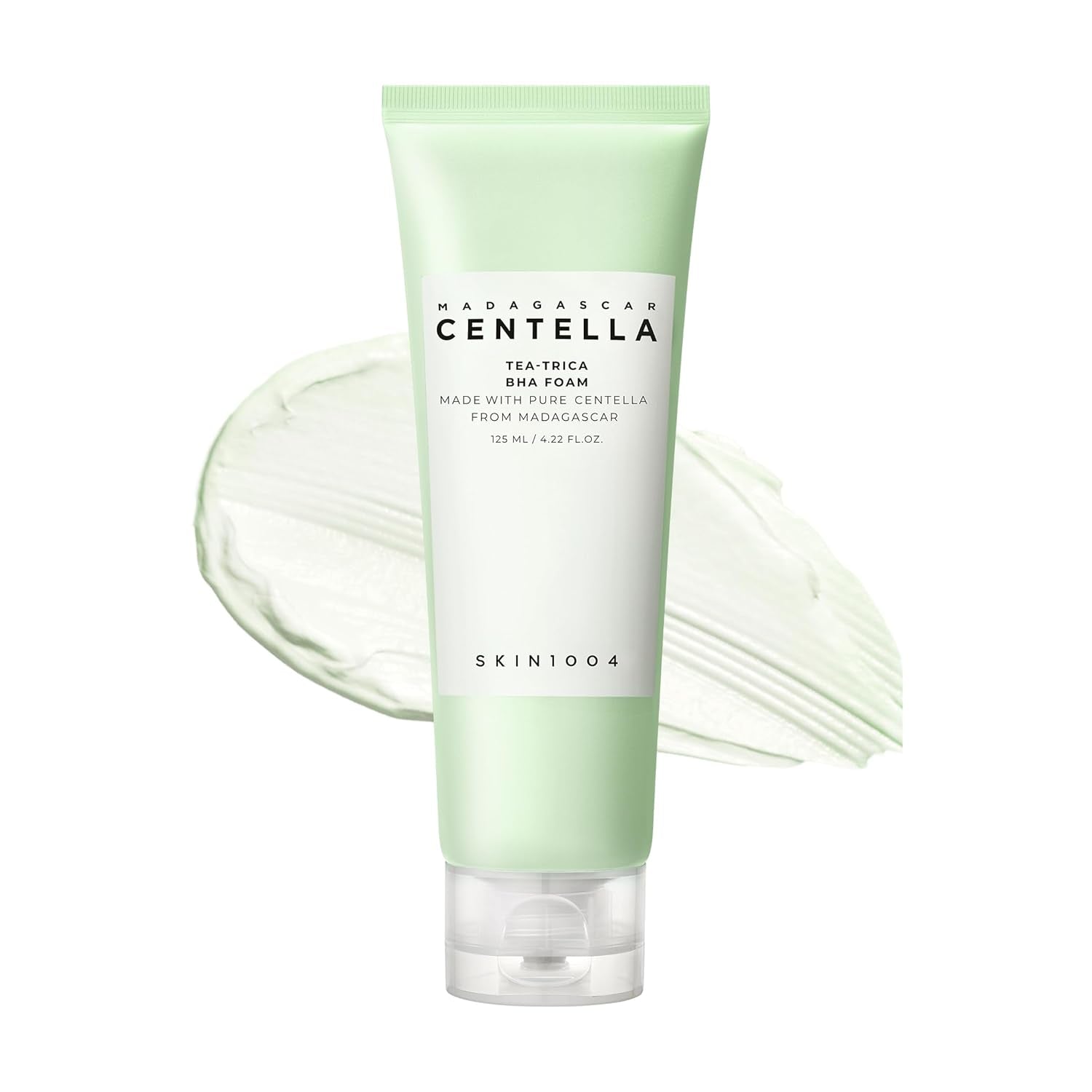 Tea-Trica BHA Foam, Makeup Remover with Centella Asiatica & Tea Tree, Korean Face Cleanser for Oil & Sebum Balance, Cleansing Foam for Clearing Impurities, Korean Skin Care, 4.22 Fl.Oz /125Ml