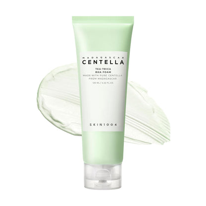 Tea-Trica BHA Foam, Makeup Remover with Centella Asiatica & Tea Tree, Korean Face Cleanser for Oil & Sebum Balance, Cleansing Foam for Clearing Impurities, Korean Skin Care, 4.22 Fl.Oz /125Ml