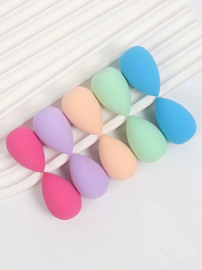 10 件 Mini Makeup Sponge Powder Puff Beauty Sponge for Makeup Concealer Liquid Foundation Face Cosmetic Puff Make up Sponge