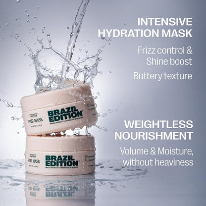 Restorative Peptide Hair Mask – Deep Repair in 2 Minutes, Hydration & Shine, Murumuru & Babassu Butters, Hyaluronic Acid, Strengthens & Smooths Damaged Hair (7 Oz)