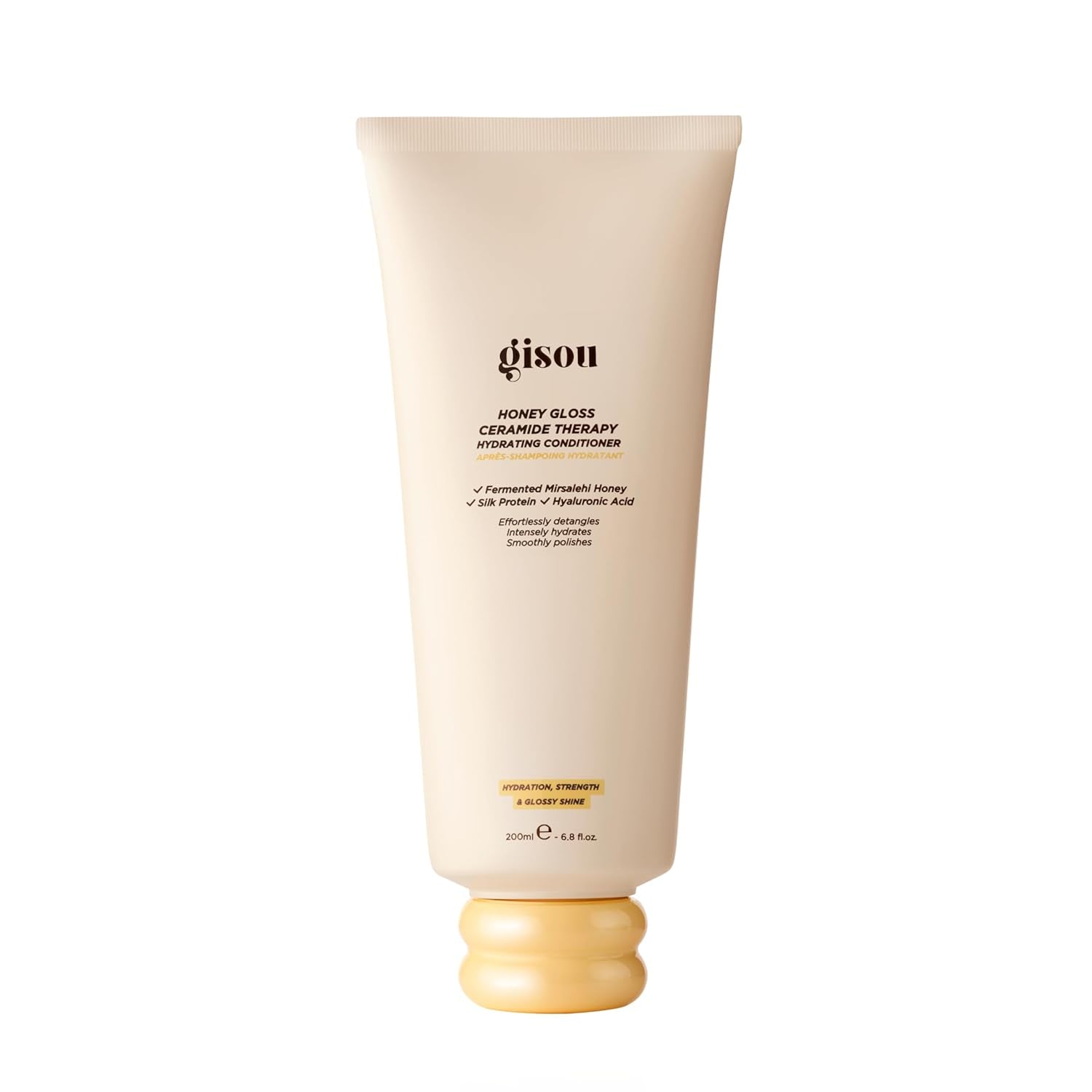 Honey Gloss Ceramide Therapy Hydrating Conditioner Mini – Smooths, Detangles & Adds Shine with Mirsalehi Honey & Ceramides (6.8 Fl Oz)