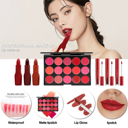 All in One Makeup Kit,Makeup Kit for Women Full Kit,Multipurpose Women'S Makeup Sets,Beginners and Professionals Alike,Easy to Carry