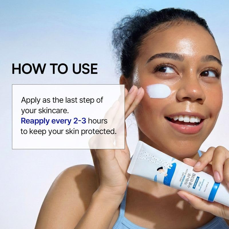 Birch Juice Moisturizing UV LOCK SPF 45, 1.69 Fl Oz, Hydrating Lotion-Like Lightweight Glow Sunscreen for Sensitive Skin, No White Cast, Fragrance-Free, Protector Solar, Korean Sunscreen