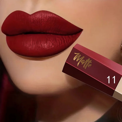 Velvet Matte Liquid Lipstick, Waterproof Long Lasting Lip Makeup, Lightweight Fog Matte Lipstick Gift for Her
