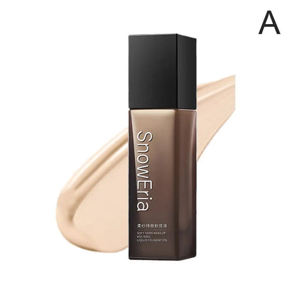 LOOKAVE Liquid Foundation Long Lasting Full Coverage Flawless Soft Matte Foundation Base Makeup Moisturizing Concealer CC Cream