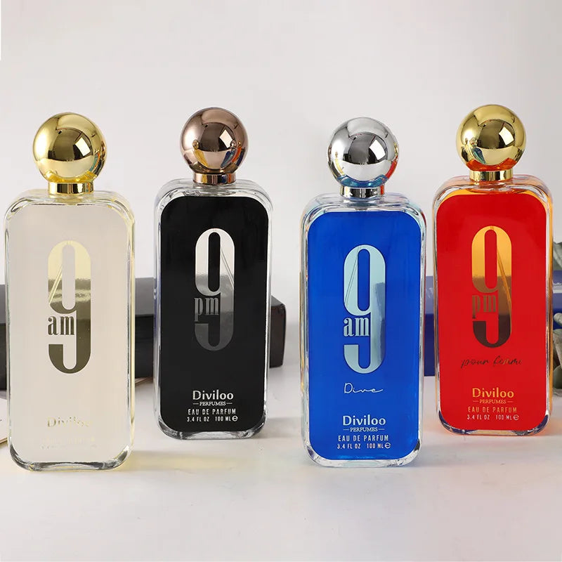 100Ml/ 3.4Oz 9PM 9AM Original Men Perfume Light Fragrance Long Lasting Fragrance Women Parfum Homme Charming Charm Gift