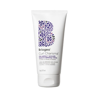 Briogeo Curl Charisma Rice Amino + Avocado Leave-In Defining Crème | Frizz Control Hair Styling Moisturizer | Leave in Cream for Wavy, Curly, & Coily Hair | Vegan & Cruelty-Free