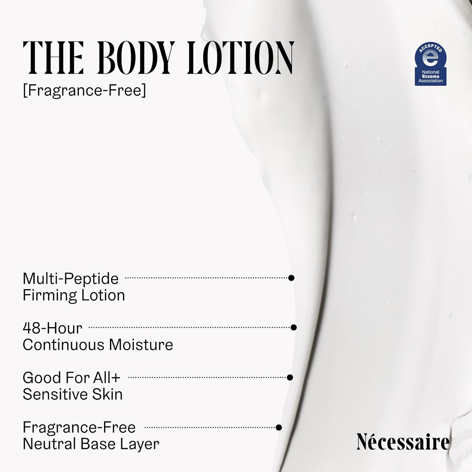 the Body Lotion Fragrance-Free - Multi-Peptide Moisturizer - Firming Body Lotion for Women + Men. 2.5% Niacinamide. Non-Comedogenic + Hypoallergenic for Sensitive Skin– 200 Ml/6.8 Fl Oz