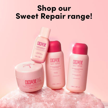 Sweet Repair Repairing and Restoring Hair Mask. 85% Stronger Hair, Reduce Hair Damage by 65%. Biomimetic Ceramides, Hyaluronic Acid, Vegan Keratin. Increase Hydration & Shine.
