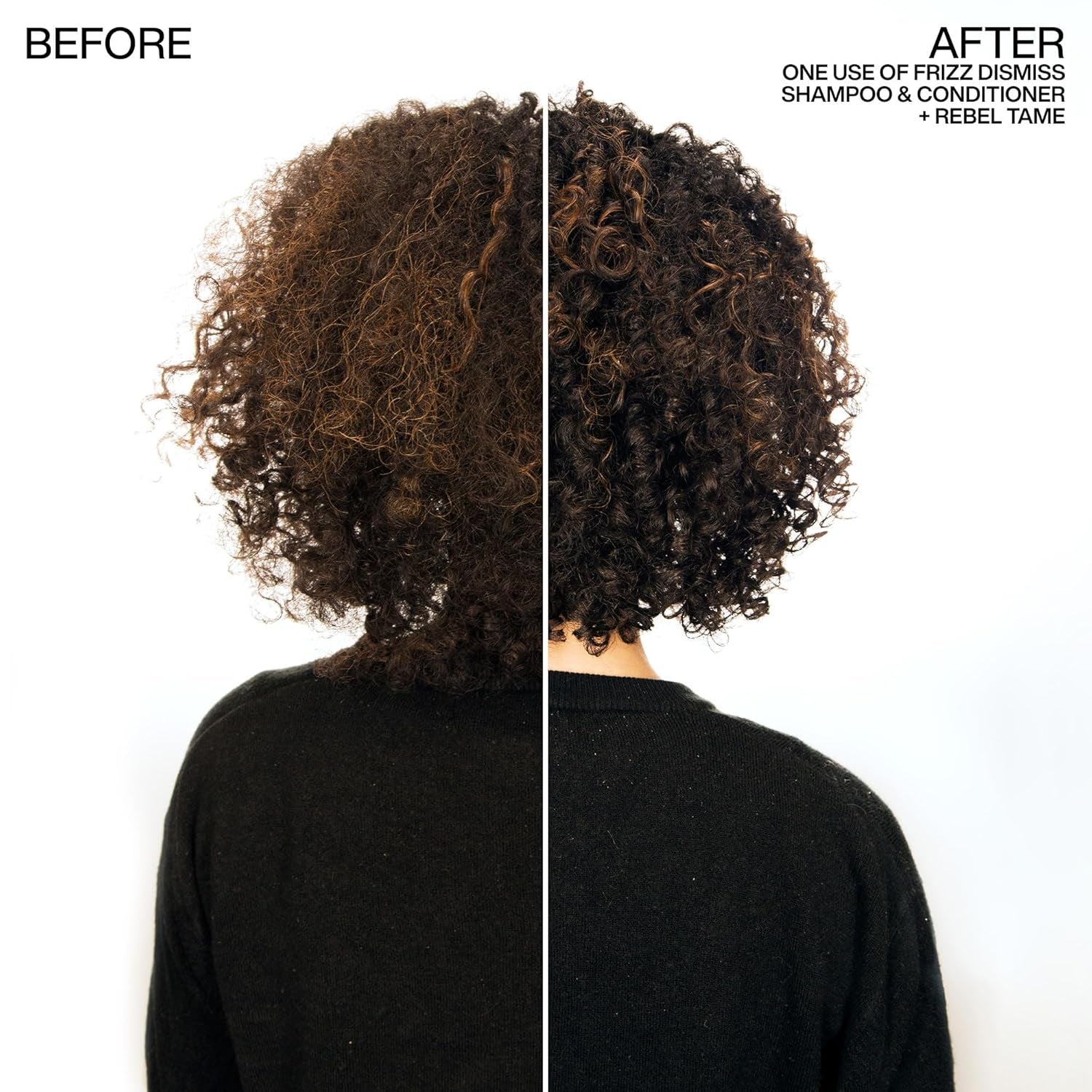 Redken Frizz Dismiss Shampoo for Frizzy Hair - Provides Smoothness & Shine, Weightless Frizz Control, Sulfate-Free