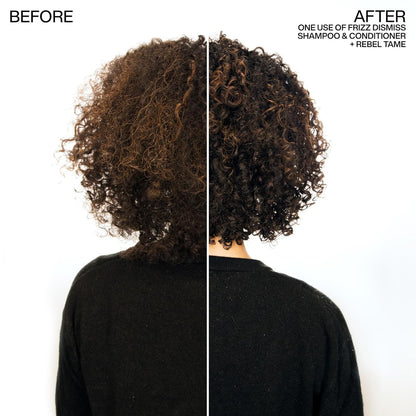 Redken Frizz Dismiss Shampoo for Frizzy Hair - Provides Smoothness & Shine, Weightless Frizz Control, Sulfate-Free
