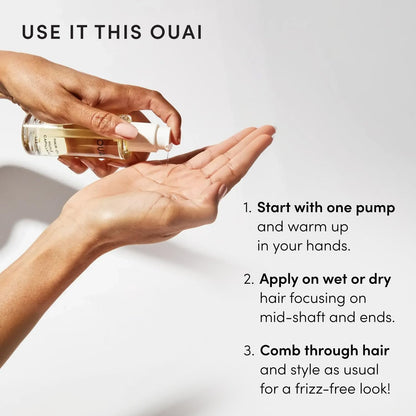 Hair Oil - Hair Heat Protectant Oil for Frizz Control - Adds Shine and Smooths Split Ends - Color Safe Formula - Paraben, Phthalate and Sulfate Free (1.5 Fl Oz)