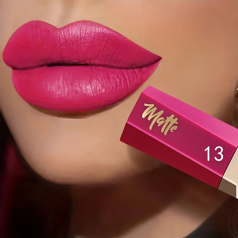Velvet Matte Liquid Lipstick, Waterproof Long Lasting Lip Makeup, Lightweight Fog Matte Lipstick Gift for Her
