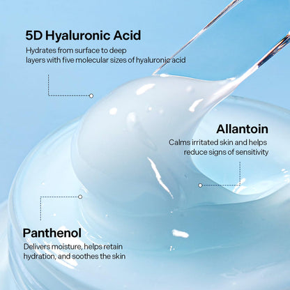 DIVE in Hyaluronic Acid Soothing Cream Tube Type 100Ml (3.38 Fl. Oz) | Revitalizing Facial Moisturizer for Sensitive and Dry Skin | Hyaluronic Acid, Panthenol, Allantoin