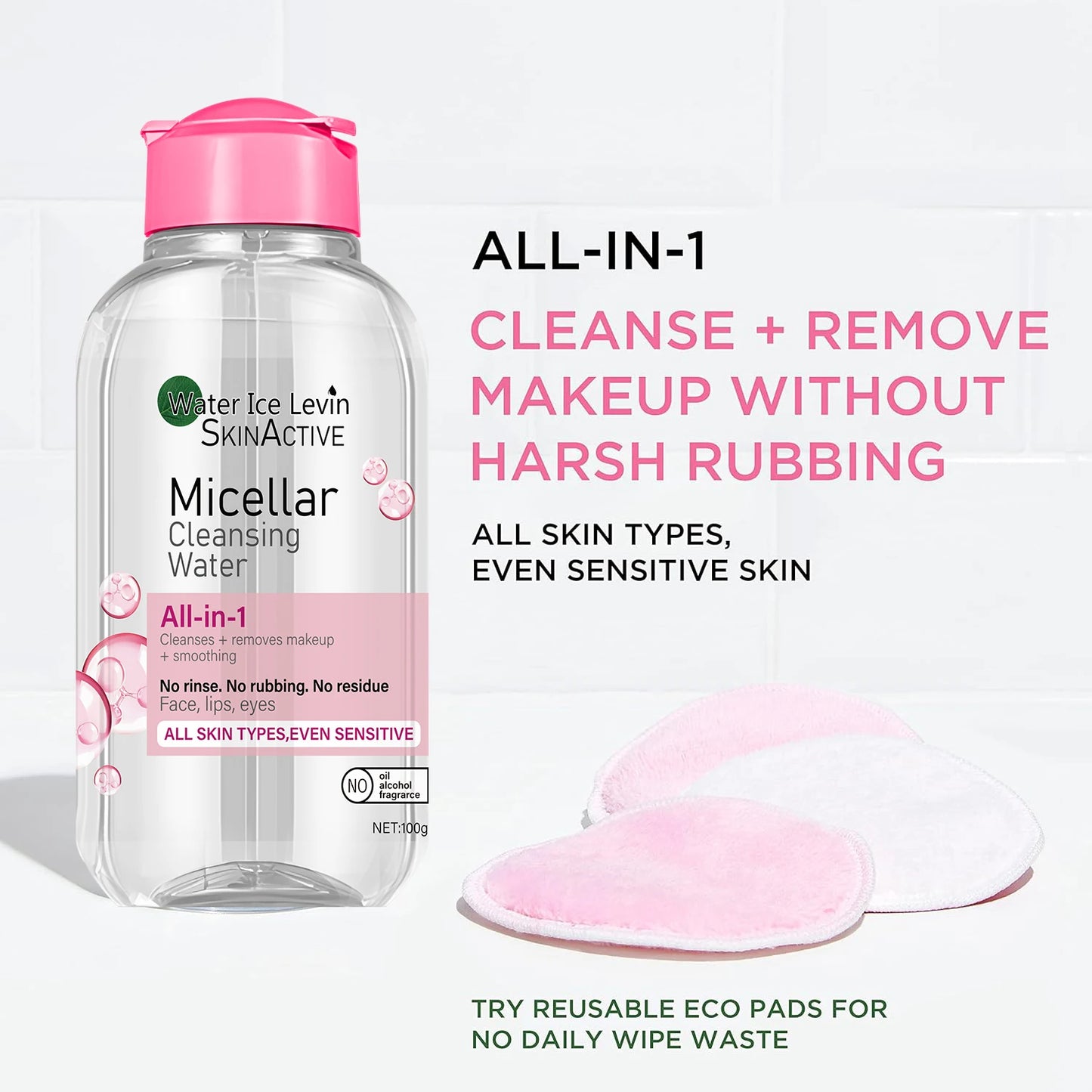 Winter Hydrating Micellar Water | All-In-1 Cleanser to Remove Makeup & Smooth Skin | No Rinse, for All Skin Types