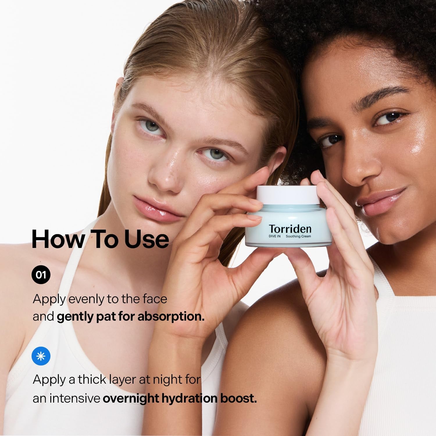 DIVE in Hyaluronic Acid Soothing Cream Tube Type 100Ml (3.38 Fl. Oz) | Revitalizing Facial Moisturizer for Sensitive and Dry Skin | Hyaluronic Acid, Panthenol, Allantoin