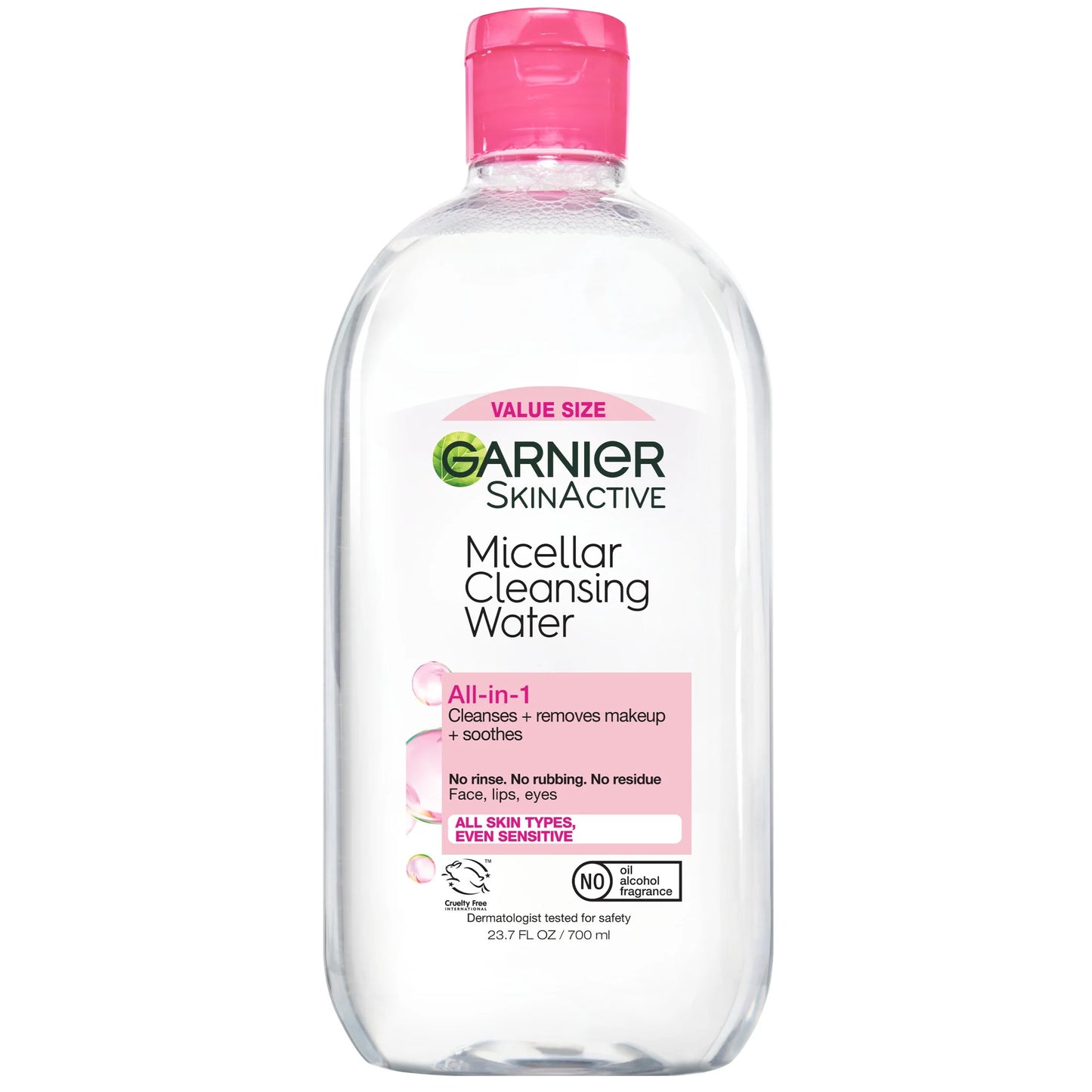 Skinactive Micellar Cleansing Water All in 1 Makeup Remover, Face Cleanser, 23.7 Fl Oz