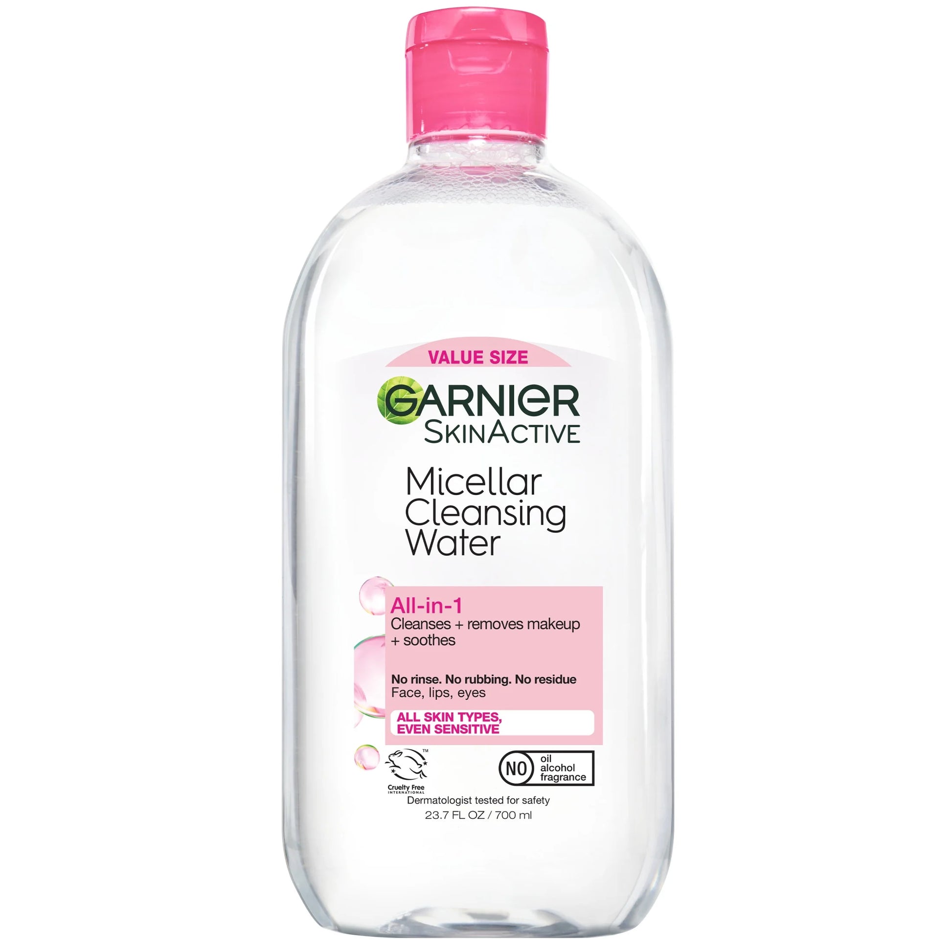 Skinactive Micellar Cleansing Water All in 1 Makeup Remover, Face Cleanser, 23.7 Fl Oz