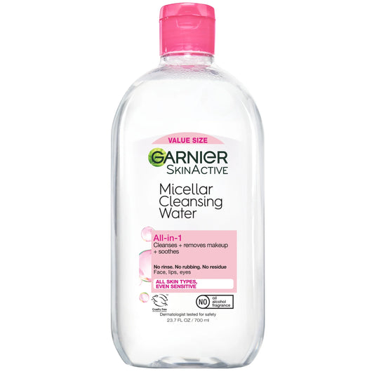 Skinactive Micellar Cleansing Water All in 1 Makeup Remover, Face Cleanser, 23.7 Fl Oz