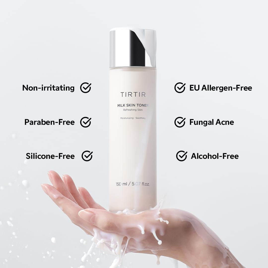 Milk Skin Rice Toner - Deep Moisturizing, Hydrating and Refreshing for Face, Niacinamide, Ceramide, Rice Bran Extract, Nature-Oriented Ingredients, Korean Skin Care, Vegan, 150Ml / 5.07 Fl.Oz.
