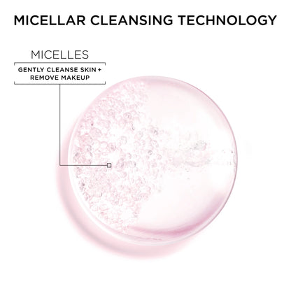 Skinactive Micellar Cleansing Water All in 1 Makeup Remover, Face Cleanser, 23.7 Fl Oz