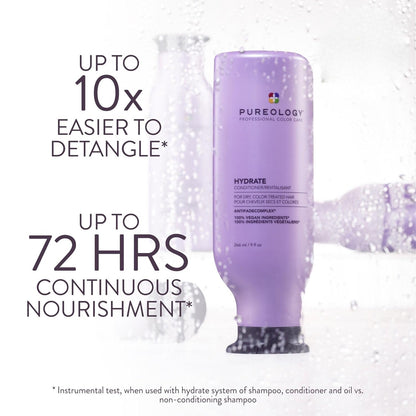 Hydrate Conditioner - for Dry or Color Treated Hair, Nourishing Conditioner to Restore Moisture and Seal in Hydration, Vegan