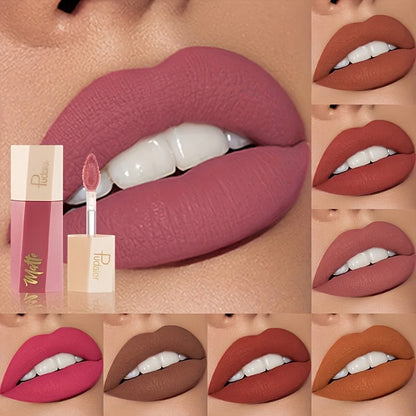 Velvet Matte Liquid Lipstick, Waterproof Long Lasting Lip Makeup, Lightweight Fog Matte Lipstick Gift for Her