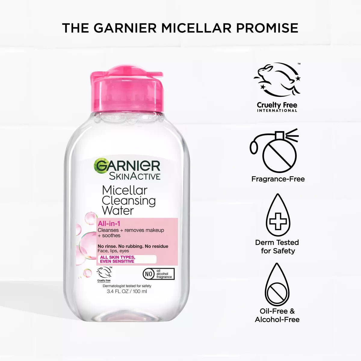 Garnier Micellar Water Hydrating Facial Cleanser & Makeup Remover - Basic Cleansing
