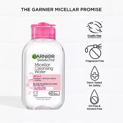 Garnier Micellar Water Hydrating Facial Cleanser & Makeup Remover - Basic Cleansing