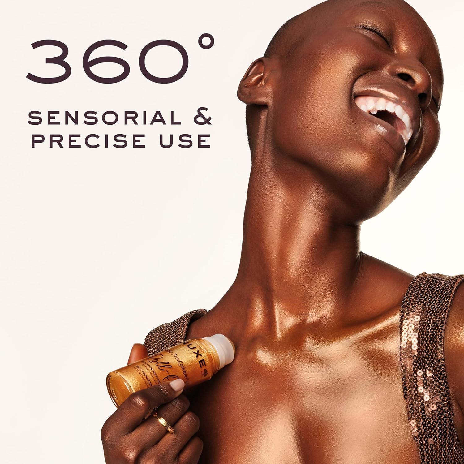 Huile Prodigieuse Shimmer Multi-Purpose Dry Oil - Luxurious Radiant Glow and Hydration for Face, Body & Hair