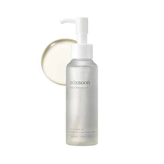 Bean Cleansing Oil - Lightweight Oil Deep Cleansing and Makeup Blackhead Remover, Fermented Bean, Hydrating and Balancing for Smooth Skin 100Ml / 3.38 Fl.Oz. Korean Glass Skin Care