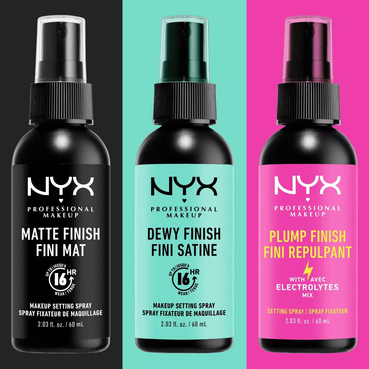 NYX Professional Makeup Long Lasting Makeup Setting Spray - Matte Finish - 2.03 Fl Oz