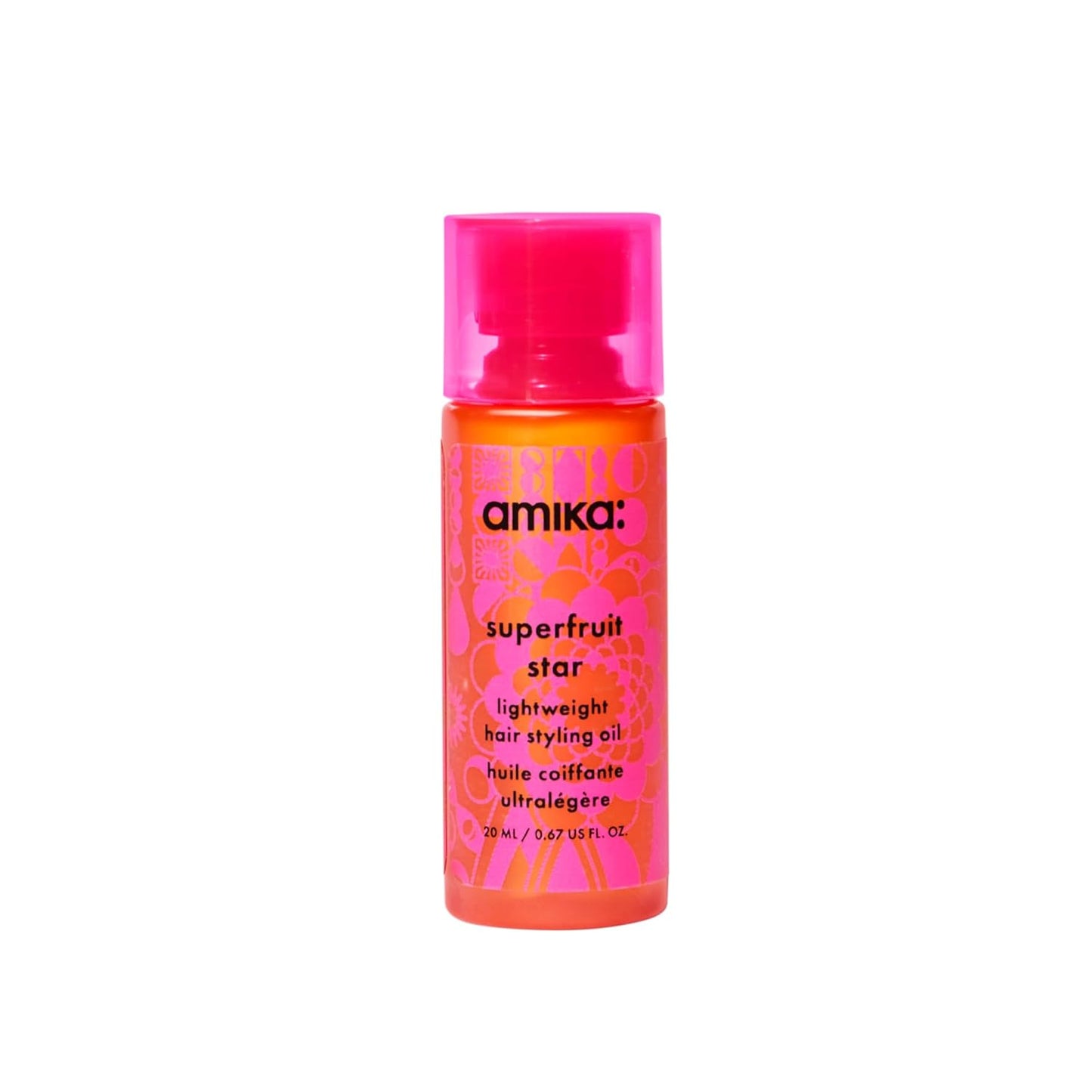 Superfruit Star Lightweight Hair Styling + Heat Defense Oil | Heat Protection, Strengthen + Reduce Breakage, Smooth Frizz, Add Glossy Shine | for All Hair Types