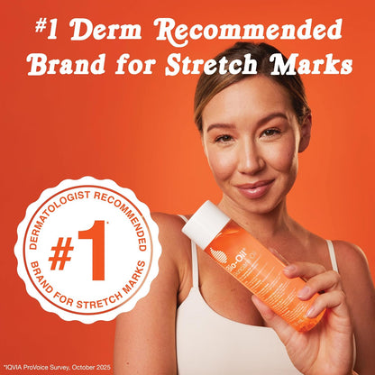 Skincare Body Oil Serum for Scars and Stretch Marks, Face and Body Moisturizer with Vitamin E & a for Sensitive Dry Skin, Dermatologist Recommended, Non-Comedogenic, 4.2 Oz