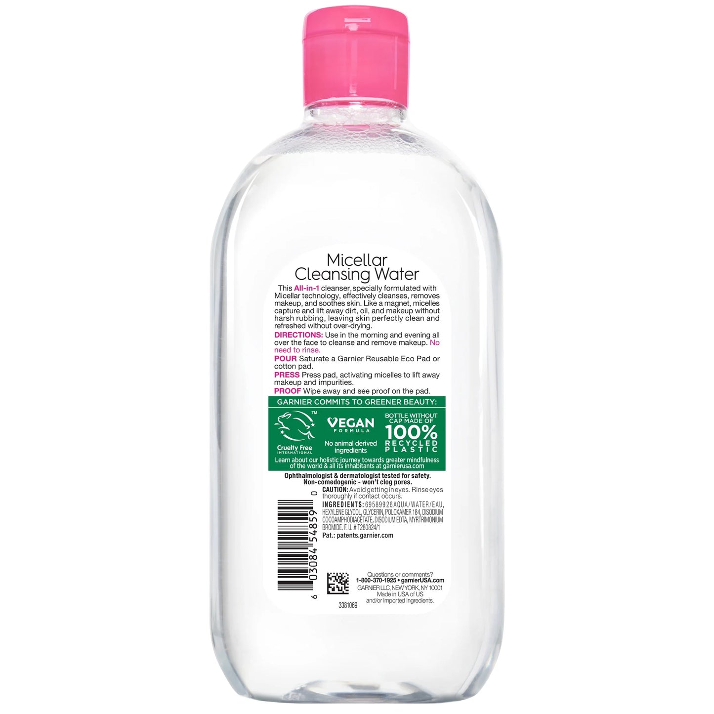 Skinactive Micellar Cleansing Water All in 1 Makeup Remover, Face Cleanser, 23.7 Fl Oz