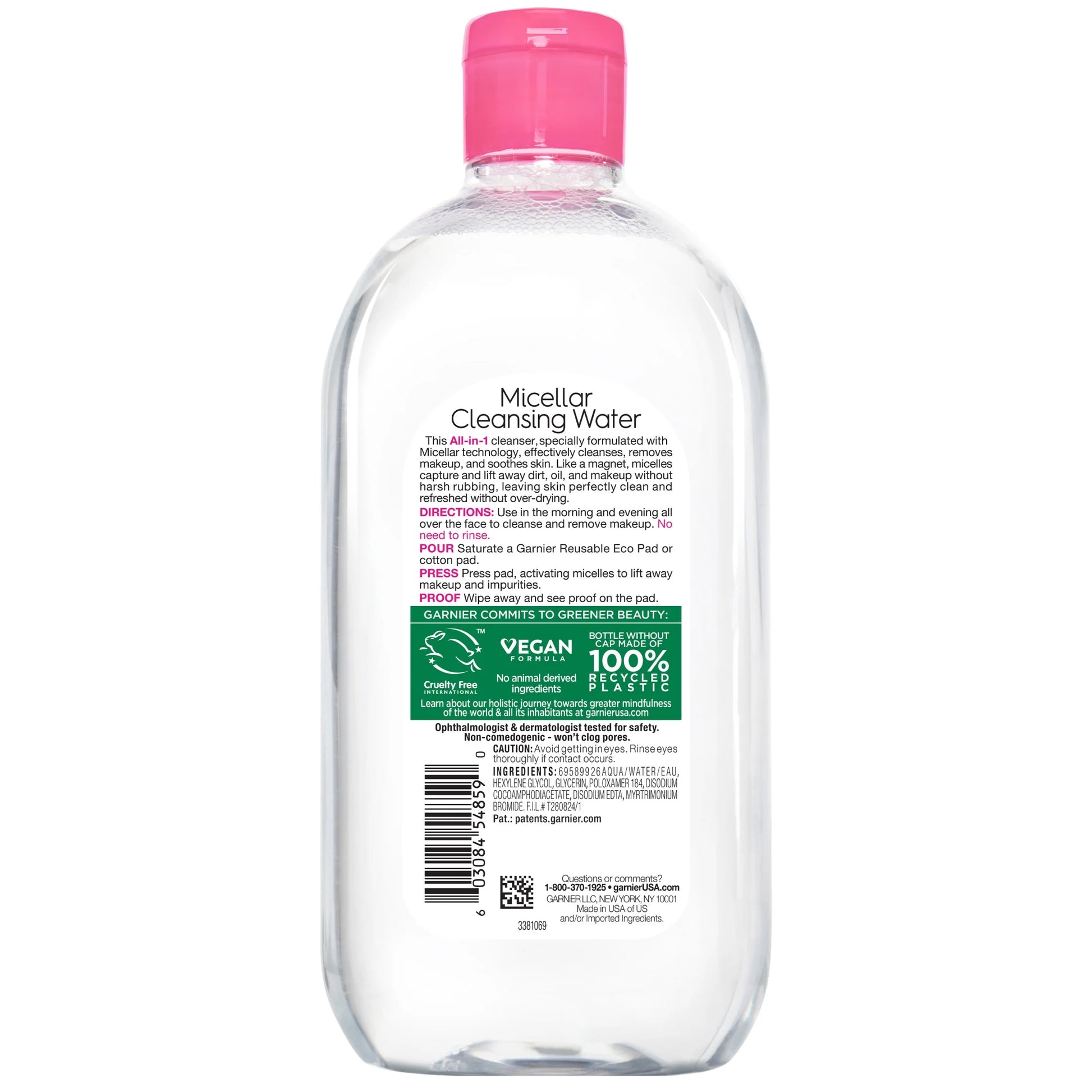 Skinactive Micellar Cleansing Water All in 1 Makeup Remover, Face Cleanser, 23.7 Fl Oz