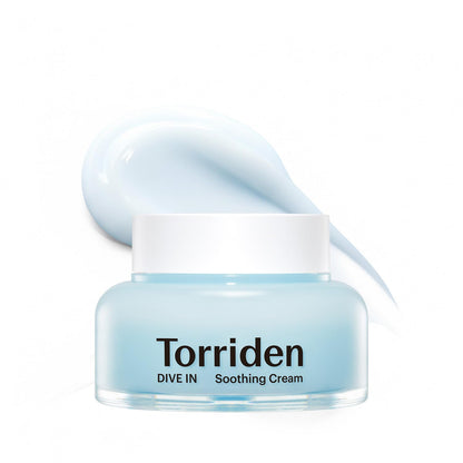 DIVE in Hyaluronic Acid Soothing Cream Tube Type 100Ml (3.38 Fl. Oz) | Revitalizing Facial Moisturizer for Sensitive and Dry Skin | Hyaluronic Acid, Panthenol, Allantoin