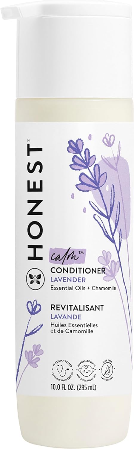 Silicone-Free Conditioner, Gentle Tear-Free, Hypoallergenic, Baby Hair Care with Naturally Derived Ingredients, Citrus Vanilla Refresh, 10 Fl Oz