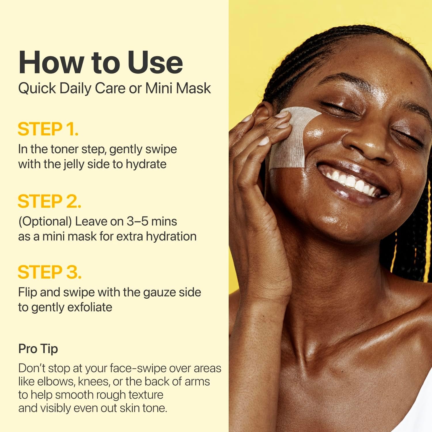 No.5 Vitamin-Niacinamide Concentrated Pad, Daily Double-Sided Facial Pads with Glutathione, PHA & LHA for a Fresh, Radiant-Looking Skin Finish 180 Ml (70 Pads)