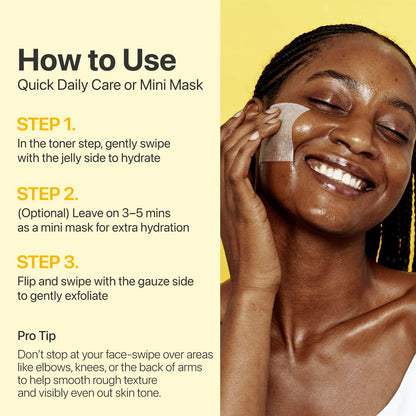 No.5 Vitamin-Niacinamide Concentrated Pad, Daily Double-Sided Facial Pads with Glutathione, PHA & LHA for a Fresh, Radiant-Looking Skin Finish 180 Ml (70 Pads)