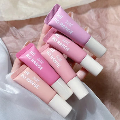 Cheek Blush Pigment Tube Moisturizing Rouge Blush Professional Cosmetic for Face Blusher Lasting Liquid Blush Brightening Makeup