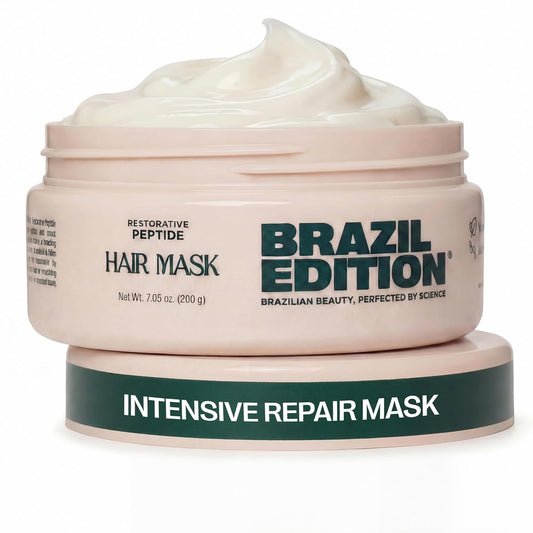 Restorative Peptide Hair Mask – Deep Repair in 2 Minutes, Hydration & Shine, Murumuru & Babassu Butters, Hyaluronic Acid, Strengthens & Smooths Damaged Hair (7 Oz)
