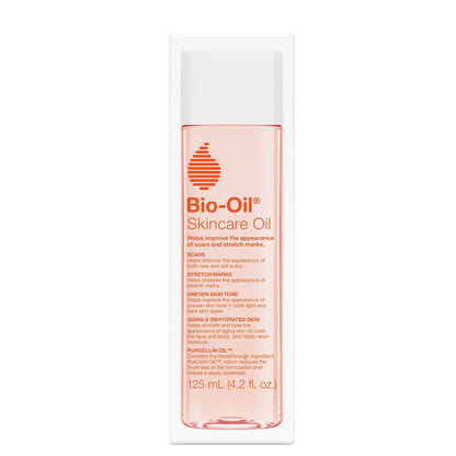 Skincare Body Oil Serum for Scars and Stretch Marks, Face and Body Moisturizer with Vitamin E & a for Sensitive Dry Skin, Dermatologist Recommended, Non-Comedogenic, 4.2 Oz