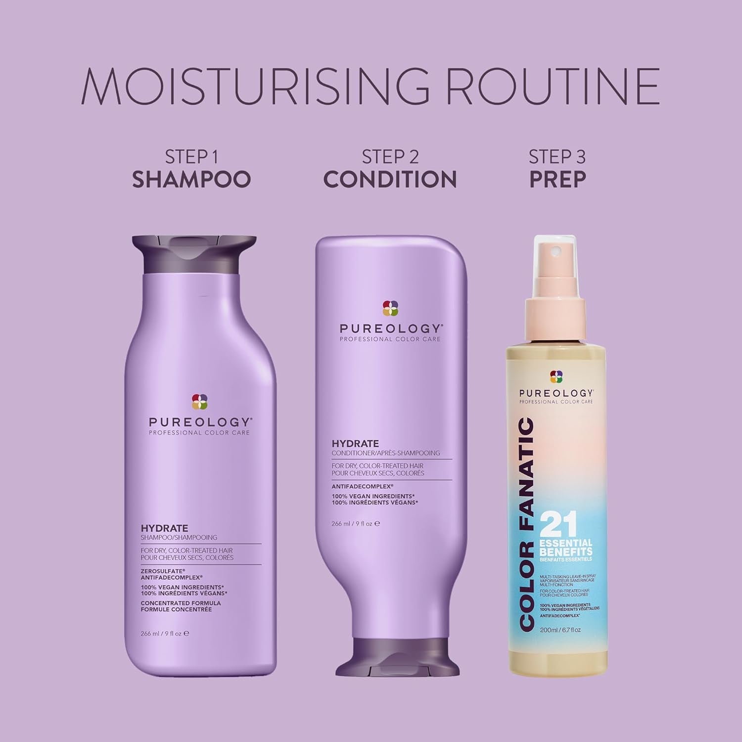 Hydrate Conditioner - for Dry or Color Treated Hair, Nourishing Conditioner to Restore Moisture and Seal in Hydration, Vegan