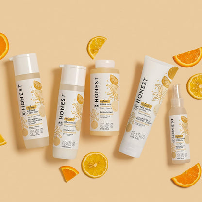 Silicone-Free Conditioner, Gentle Tear-Free, Hypoallergenic, Baby Hair Care with Naturally Derived Ingredients, Citrus Vanilla Refresh, 10 Fl Oz