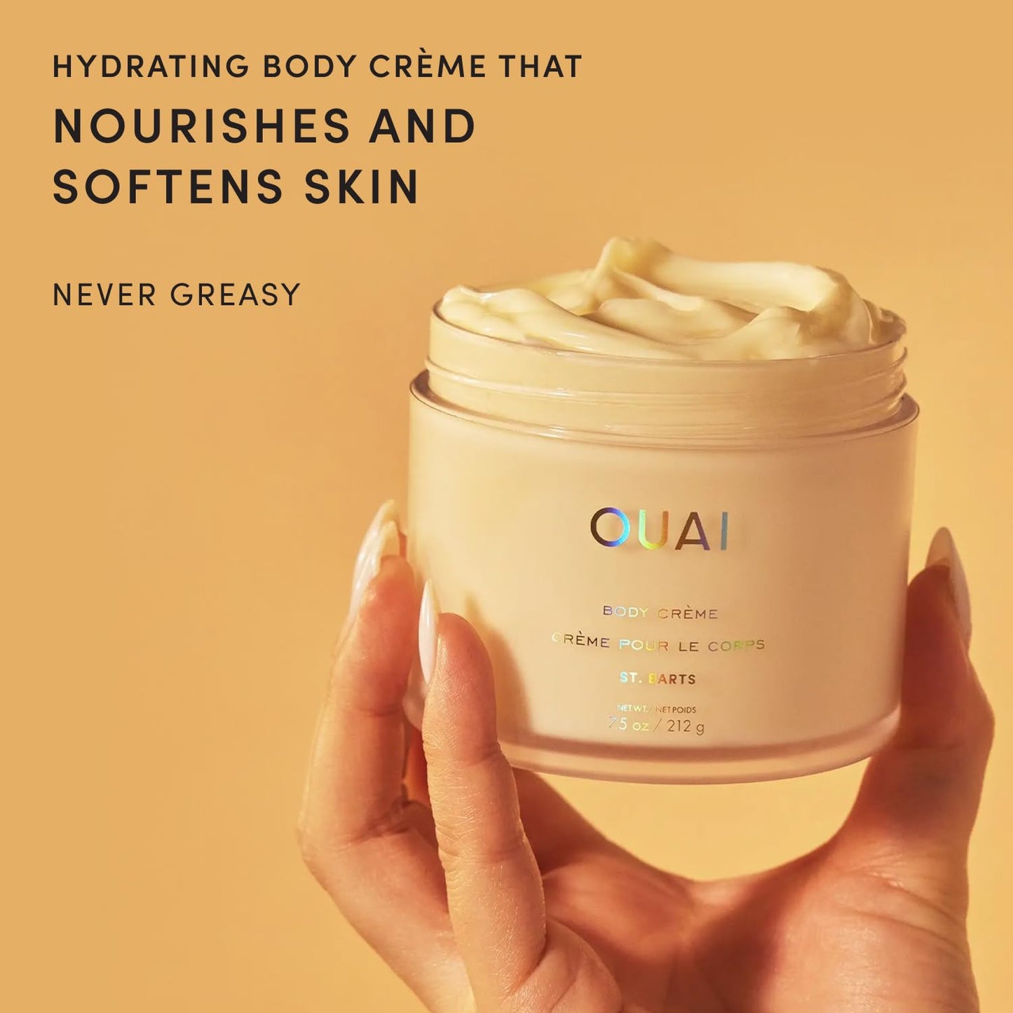 Body Cream, St. Barts - Hydrating Whipped Body Cream with Cupuaçu Butter, Coconut Oil and Squalane - Softens Skin and Delivers Healthy-Looking Glow - Sulfate-Free Skin Care (7.5 Oz)
