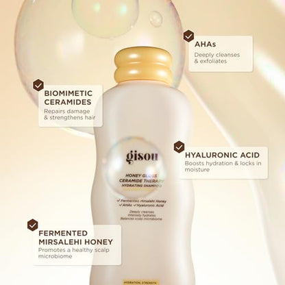 Honey Gloss Hair Wash Duo - Hydrating Shampoo & Conditioner with Fermented Mirsalehi Honey, Biomimetic Ceramides & Hyaluronic Acid, Strength & Glossy Shine, for All Hair Types