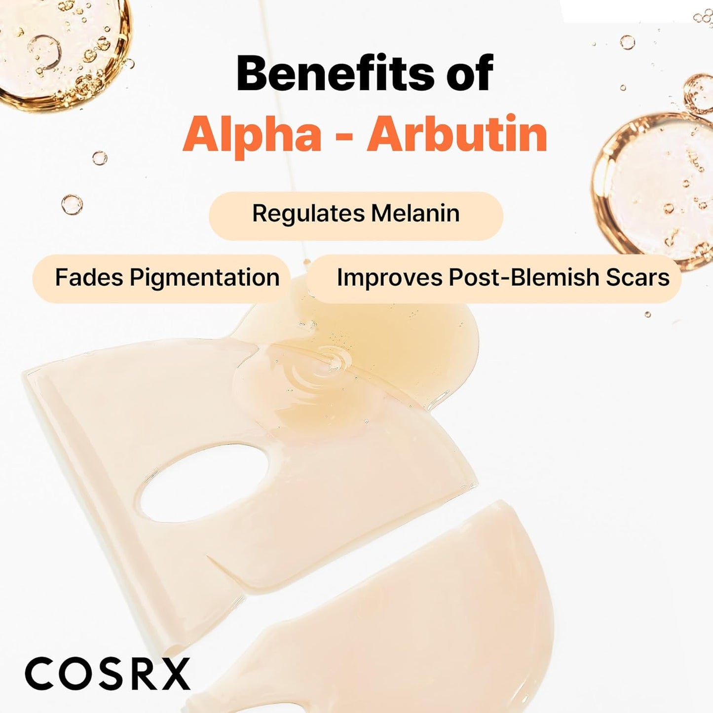 the Alpha-Arbutin Discoloration Care Hydrogel Face Masks 3EA with Niacinamide, Glutathione & Tranexamic Acid, Collagen Face Mask, Travel Essentials, Overnight Face Mask, Korean Skin Care